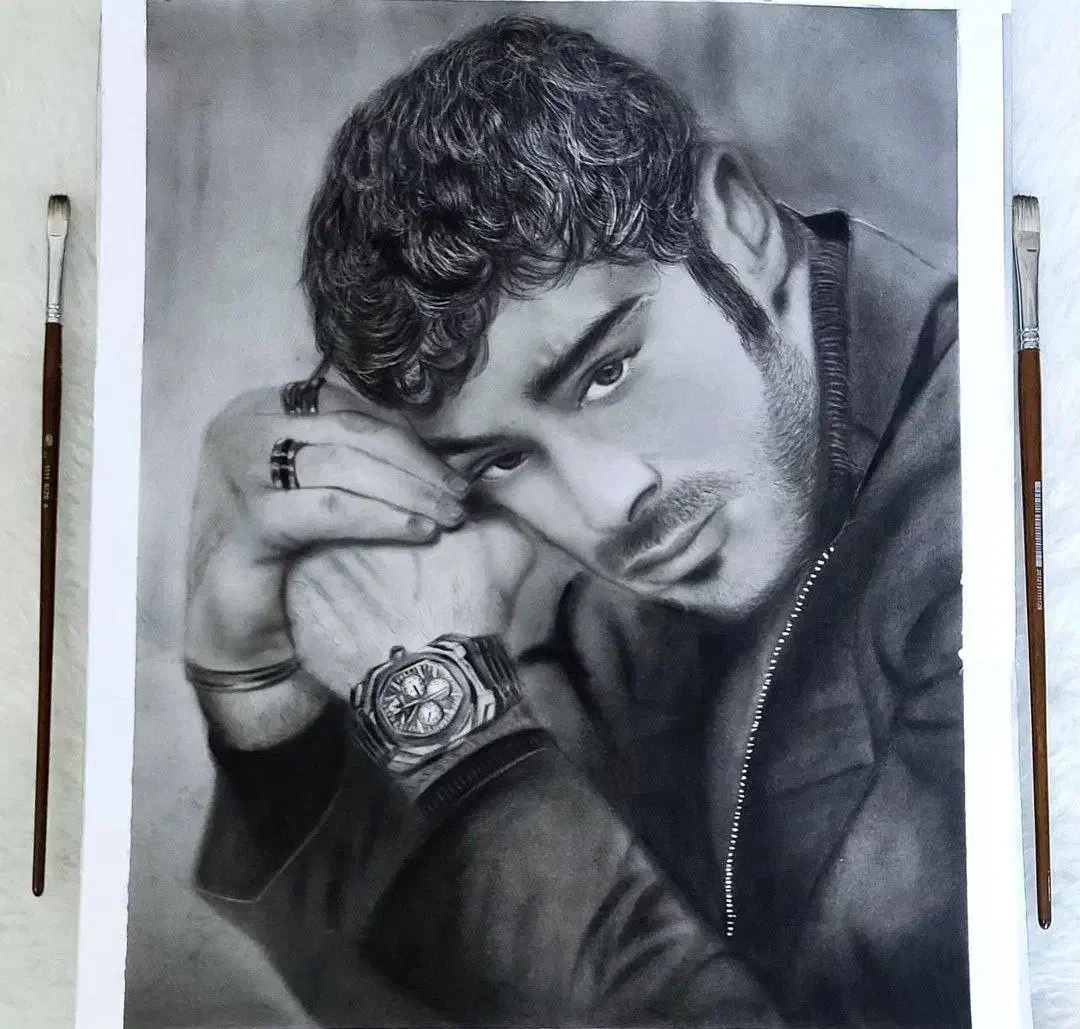 سفارش طراحی چهره در اندازهای مختلف|تابلو، نقاشی، عکس|برازجان, |دیوار