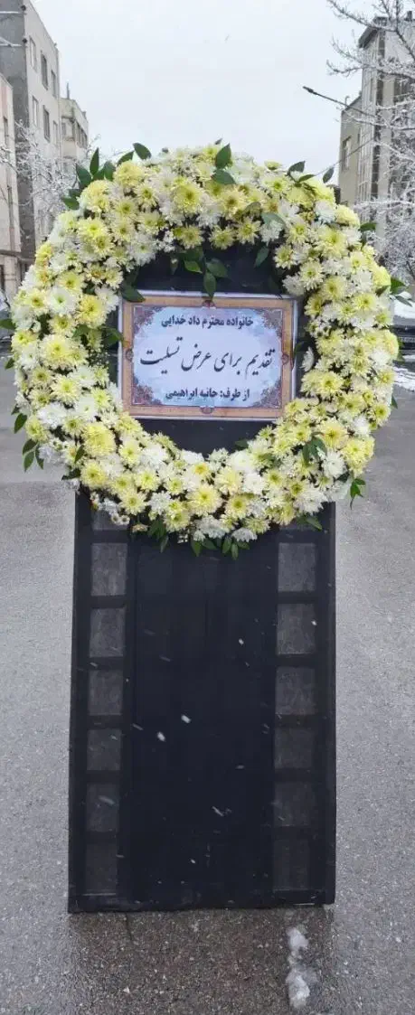 پایه فلزی ترحیم گل داودی|گل و گیاه طبیعی|مشهد, امیر|دیوار