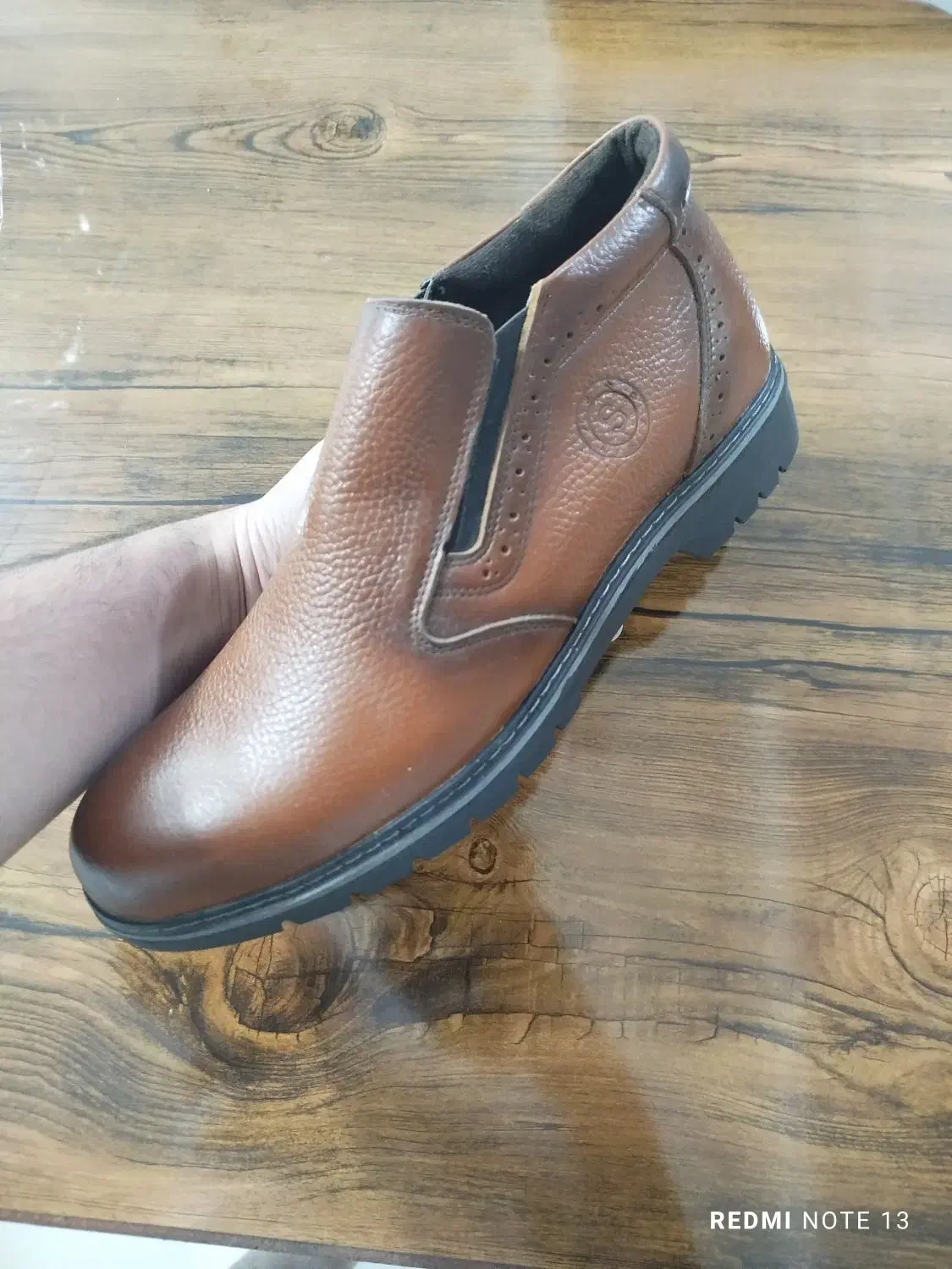 نیم بوت چرم مردانه|کیف، کفش، کمربند|رشت, چله خانه|دیوار