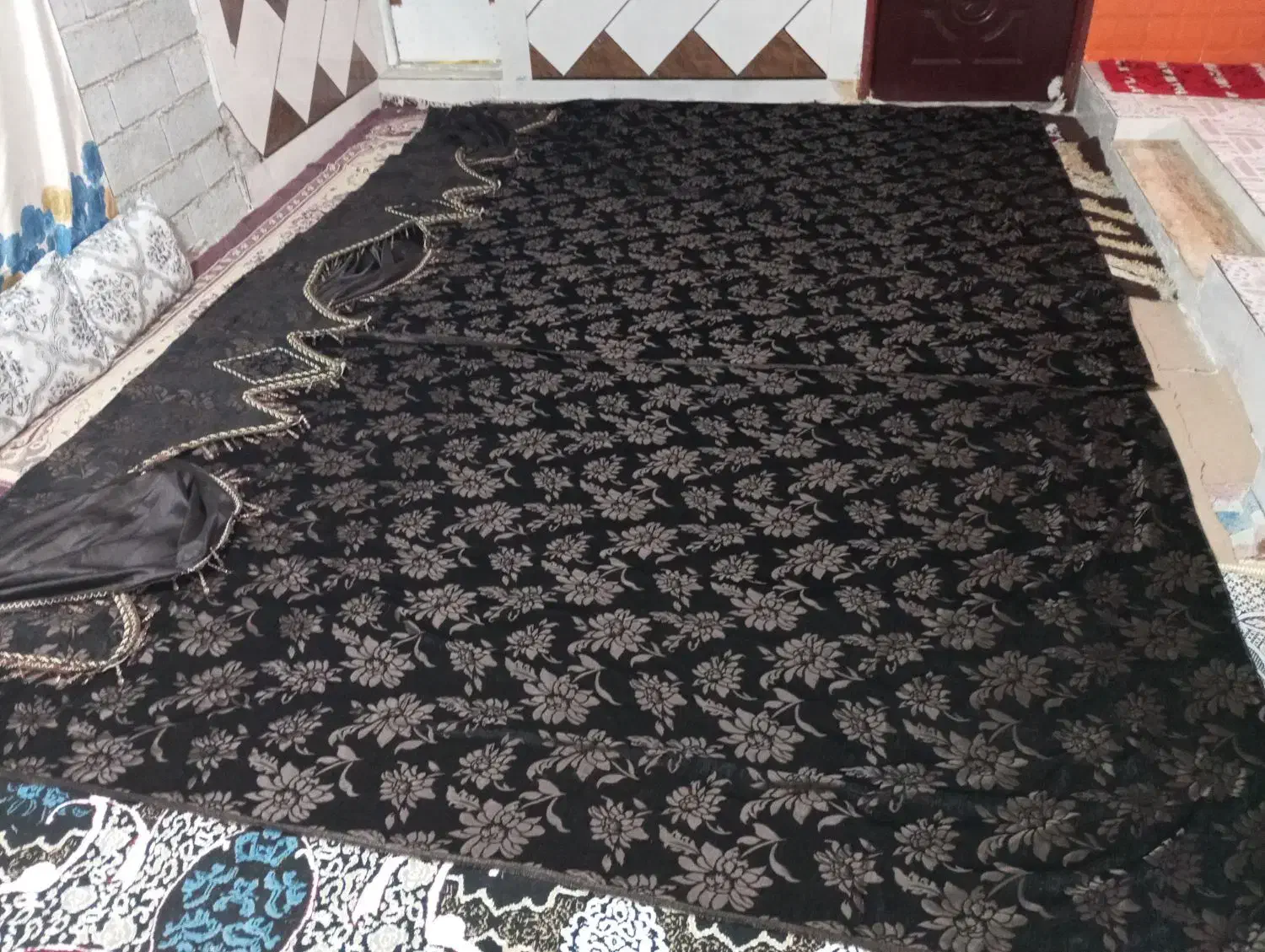 پرده عرض 4متر و طول 3متر|پرده، رانر، رومیزی|هندیجان, |دیوار