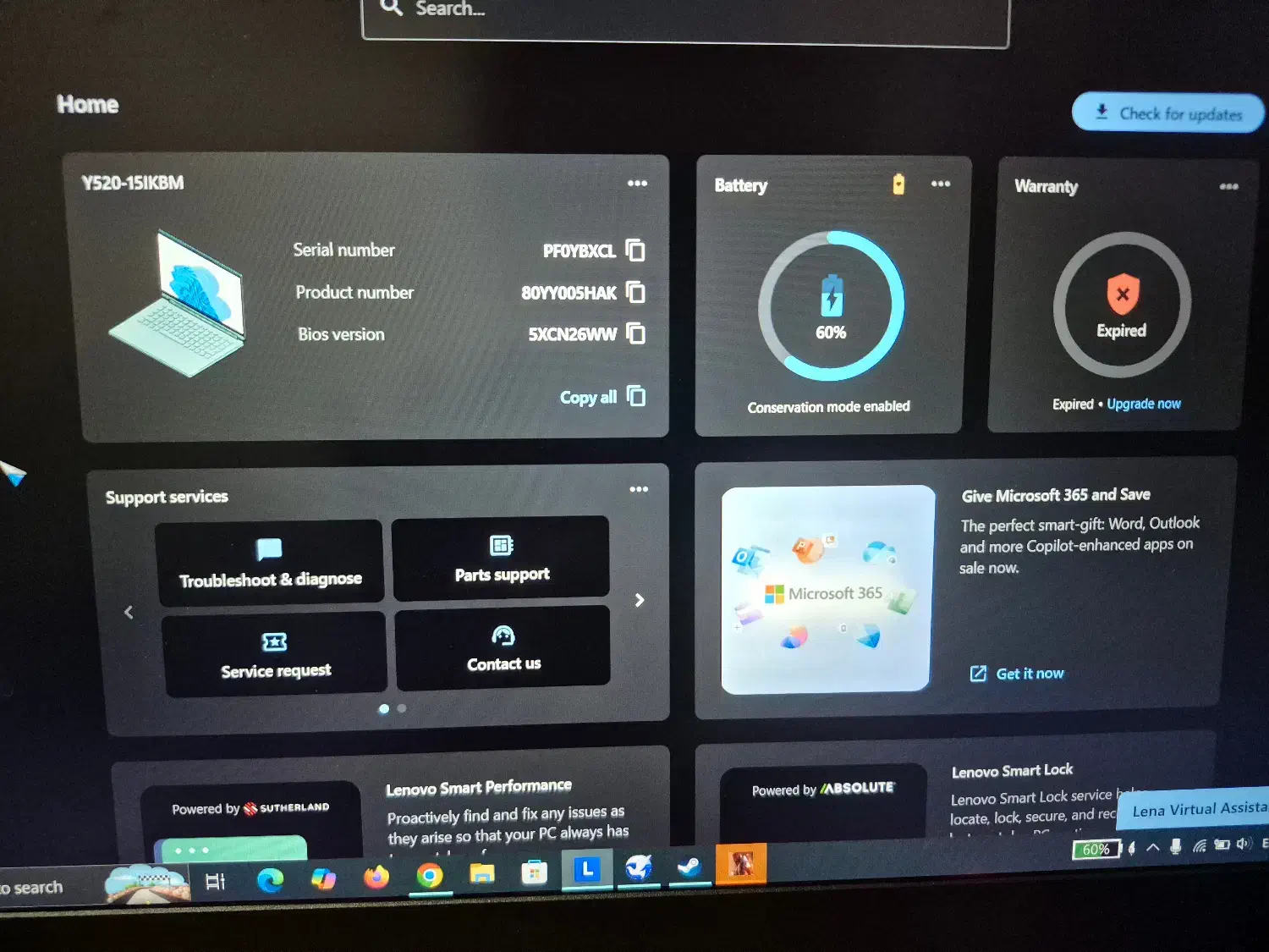 Lenovo y520 1060 لپ تاپ|رایانه همراه|مشهد, خرمشهر|دیوار