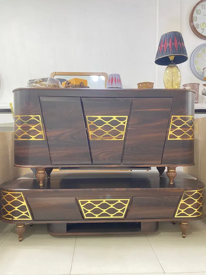 ست میز تلوزیون و آینه کنسول|بوفه، ویترین، کنسول|اهواز, کمپلو جنوبی|دیوار