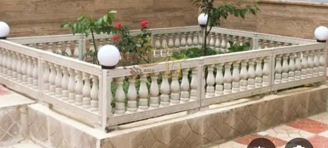 موزائیک نرده پلیمری صراحی یکمتر سفید|مصالح و تجهیزات ساختمان|تبریز, |دیوار