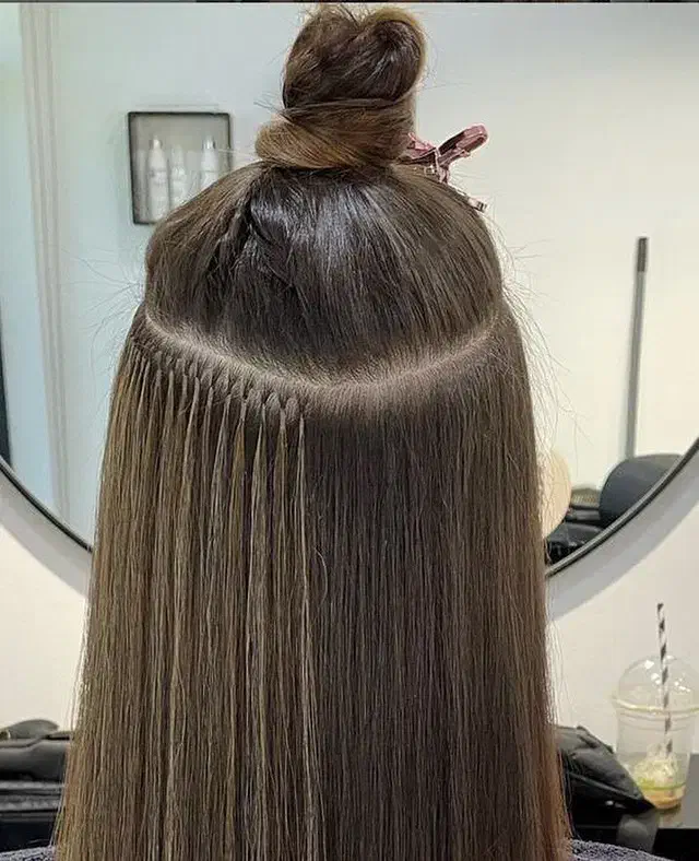 اکستنشن موی طبیعی و نصب تخصصی با قیمت مناسب|خدمات آرایشگری و زیبایی|پردیس, فاز ۹|دیوار