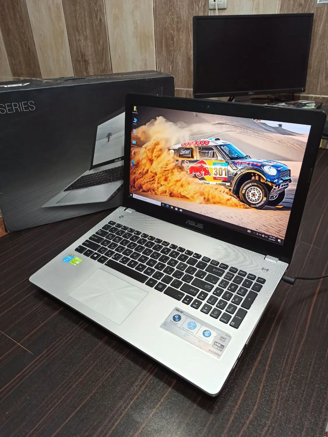 لپتاپ گرافیک۴ کورای۷ کارتن دار باتری آک Asus N56J|رایانه همراه|اهواز, پردیس دو|دیوار