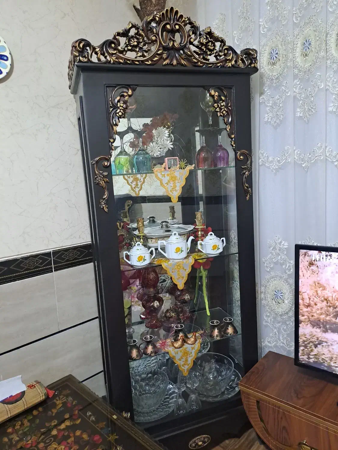 بوفه دکوری|بوفه، ویترین، کنسول|محمدیه-قزوین, |دیوار