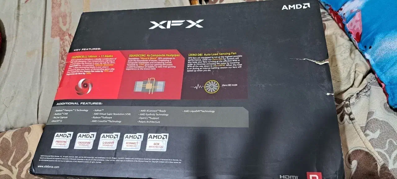 گرافیک rx 580 درحد نو|قطعات و لوازم جانبی رایانه|آمل, |دیوار