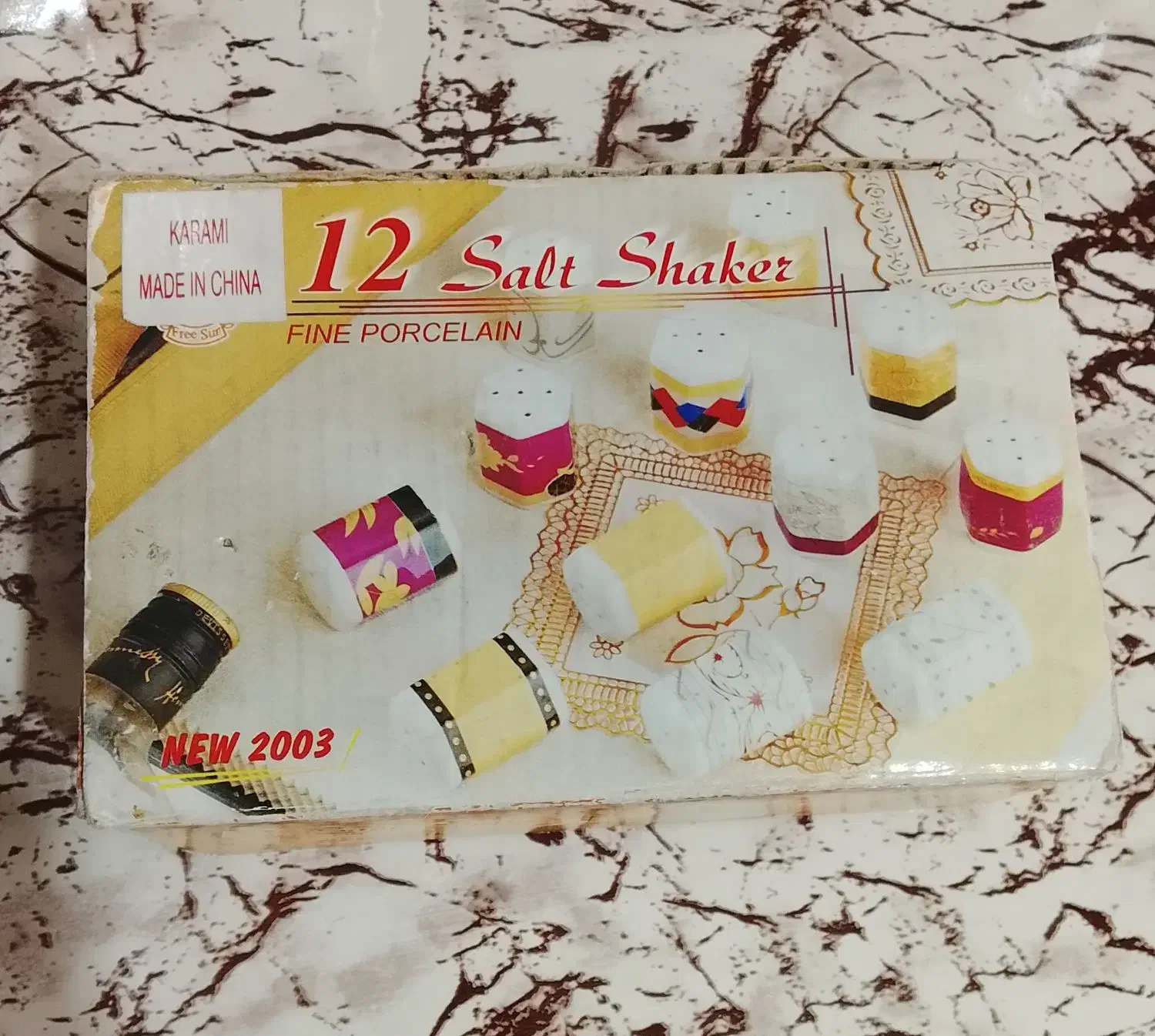 ۹ عدد نمکدان چینی نو نو با جعبه|ظروف سرو و پذیرایی|اسلامشهر, زرافشان|دیوار