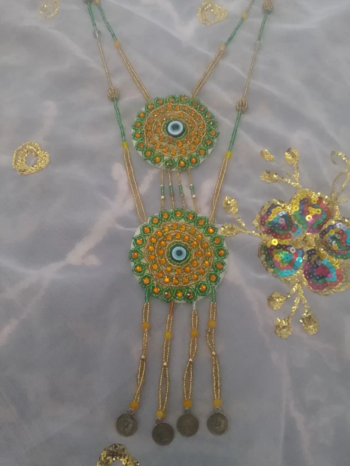 بندسوزن ترکیب الماس نما ومونجوق مناسب لباس محلی|زیورآلات و اکسسوری|شوشتر, |دیوار