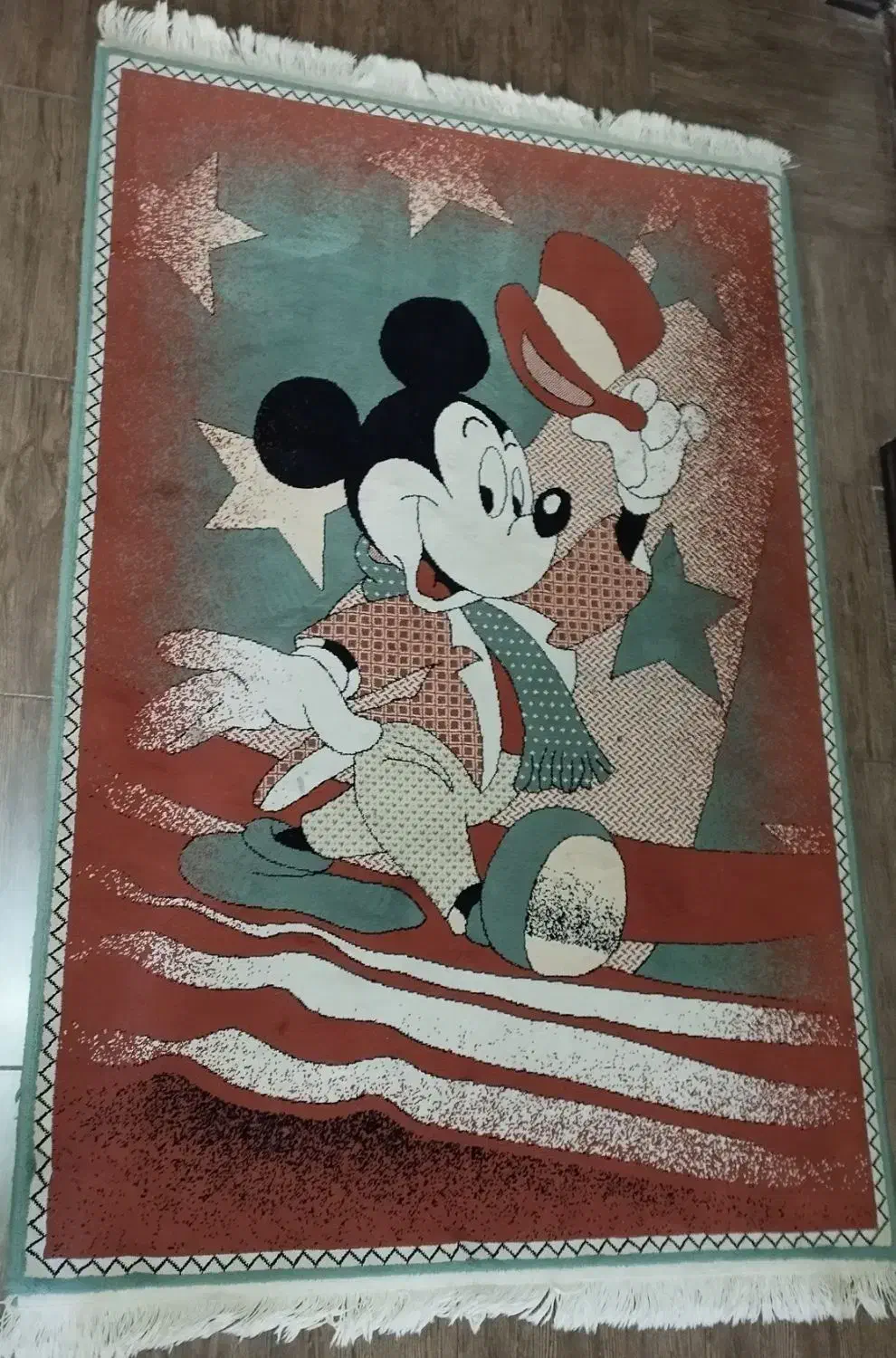 قالیچه کودک میکی موس|فرش|بجنورد, |دیوار