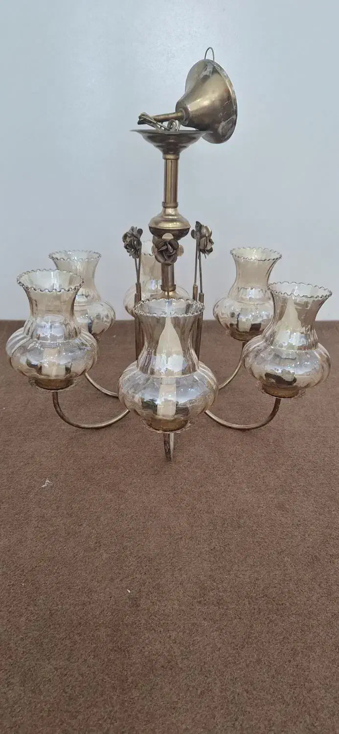 لوستر برنج|لوستر و چراغ آویز|محمدشهر, همایون ویلا|دیوار