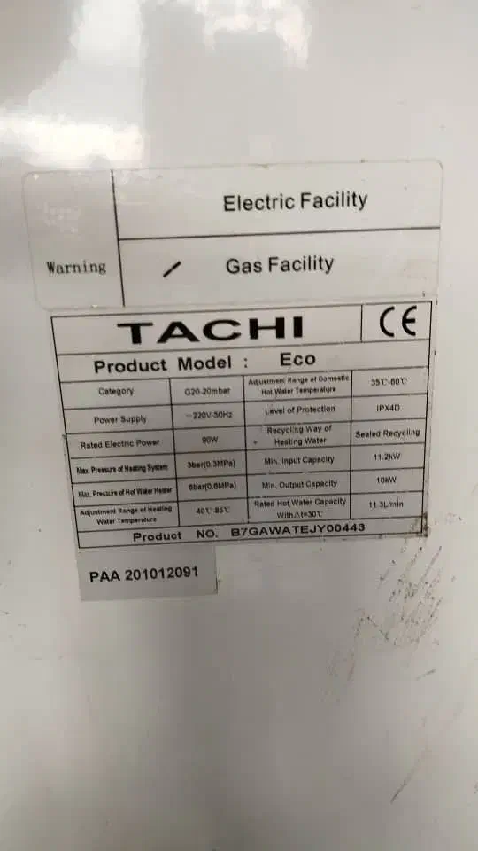 پکیج ۲۴۰۰۰ TACHI|آبگرمکن، پکیج، شوفاژ|اندیشه, شهرک مریم|دیوار