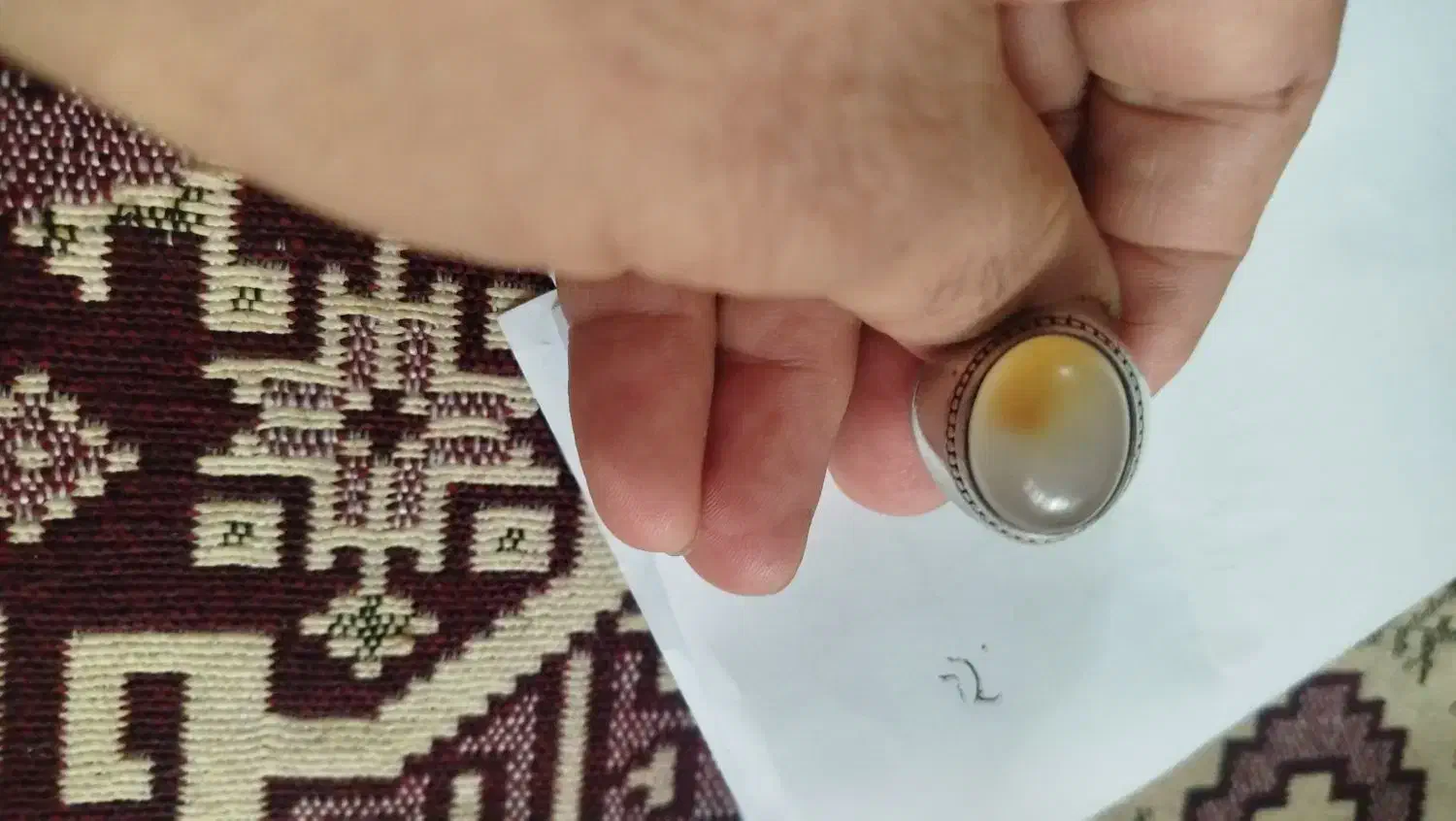 انگشتر نقره عقیق یمنی|جواهرات|تبریز, |دیوار