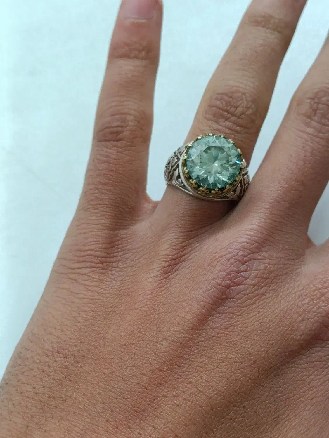 انگشتر نقره موزانایت|جواهرات|رباط‌کریم, رباط‌کریم|دیوار