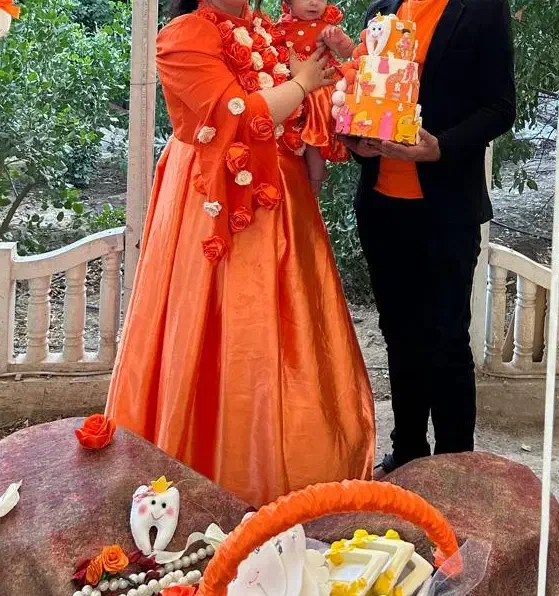 ست مادر و دختر و ماکت کیک دندونی|لباس|تهران, بهداشت|دیوار