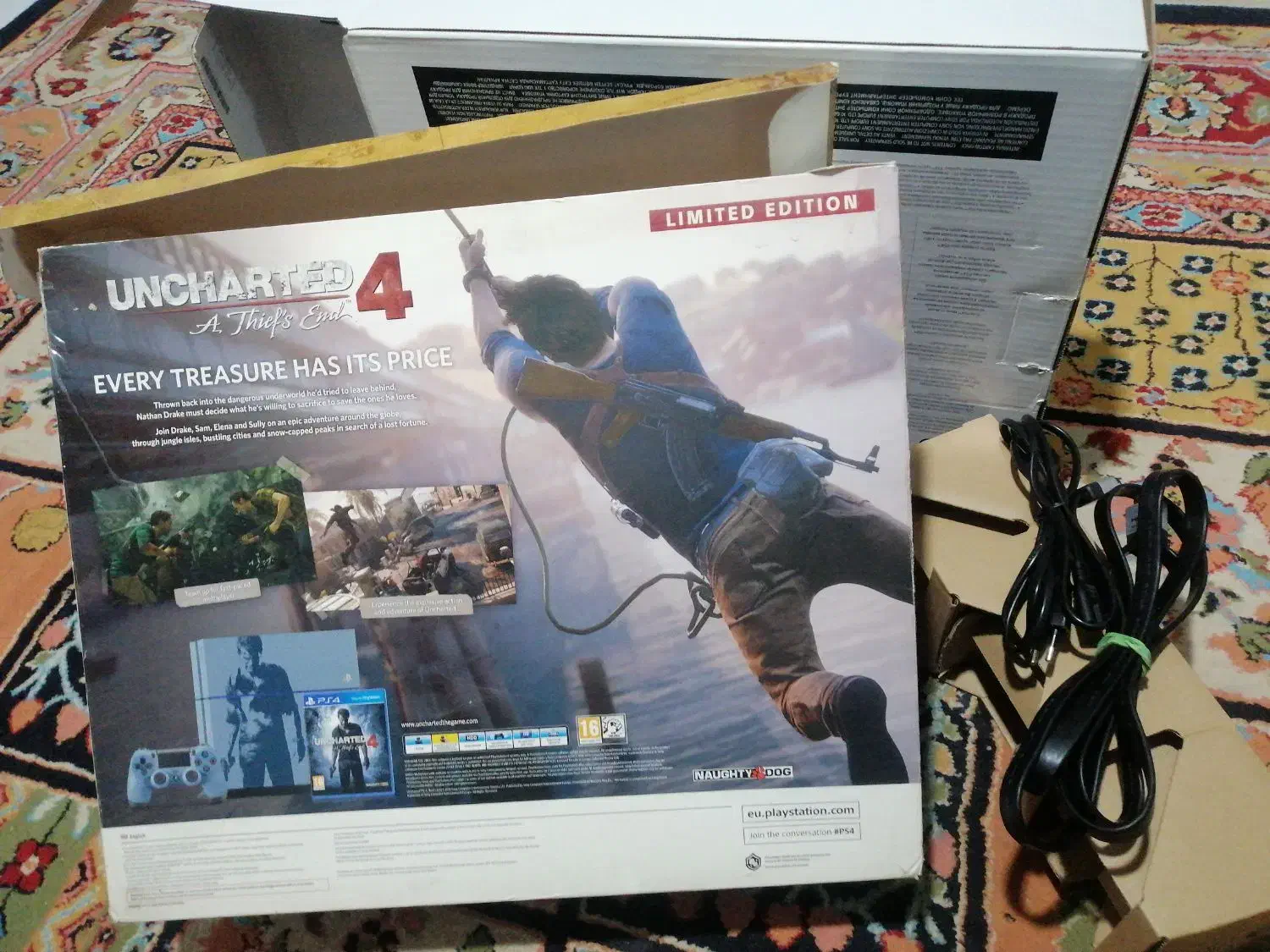 Ps4 فت 1TB با طرح Uncharted|کنسول، بازی ویدئویی و آنلاین|کرمان, |دیوار
