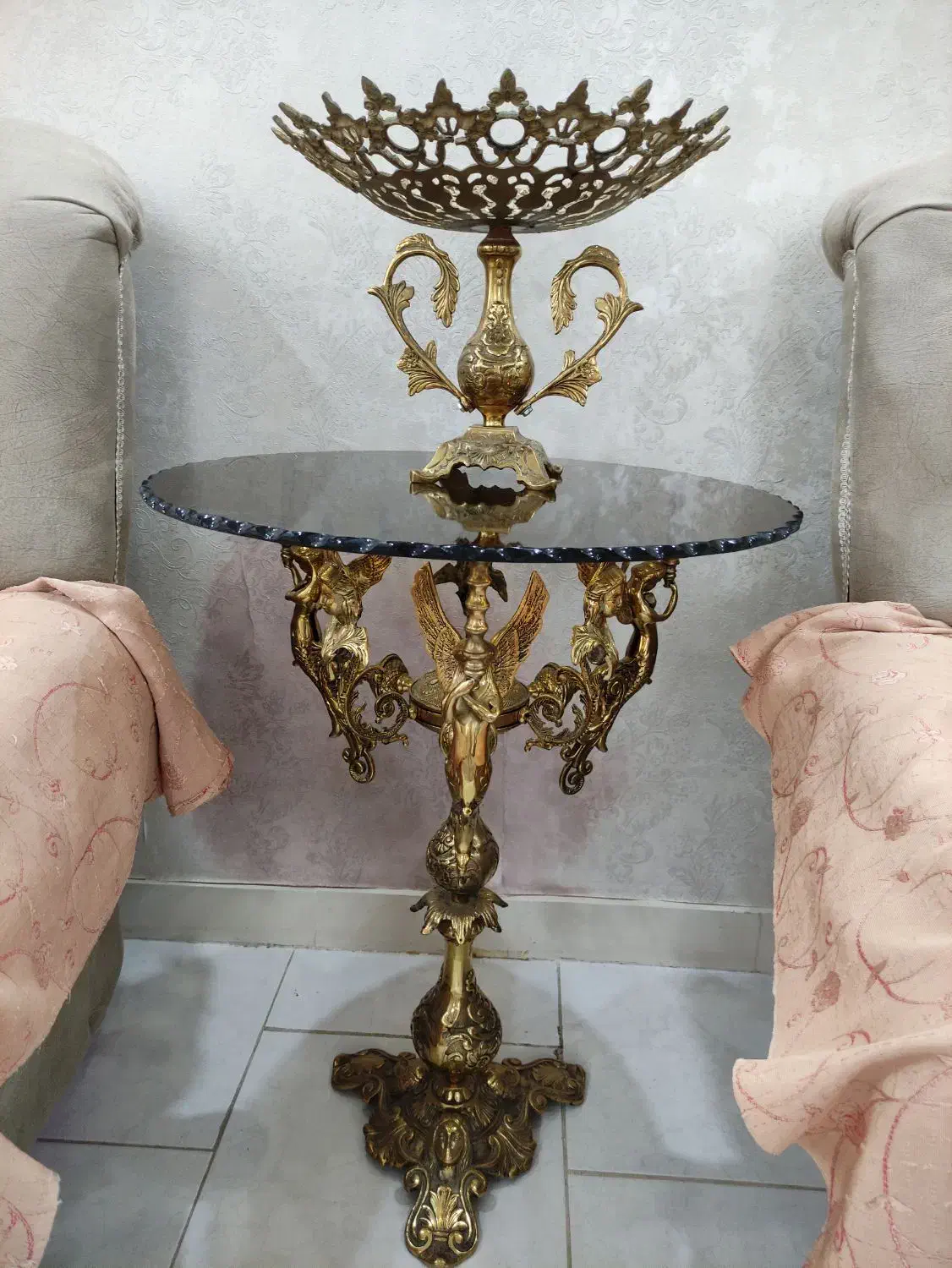 میز برنز|صنایع دستی و سایر لوازم تزئینی|اسلامشهر, شهرک قائمیه|دیوار