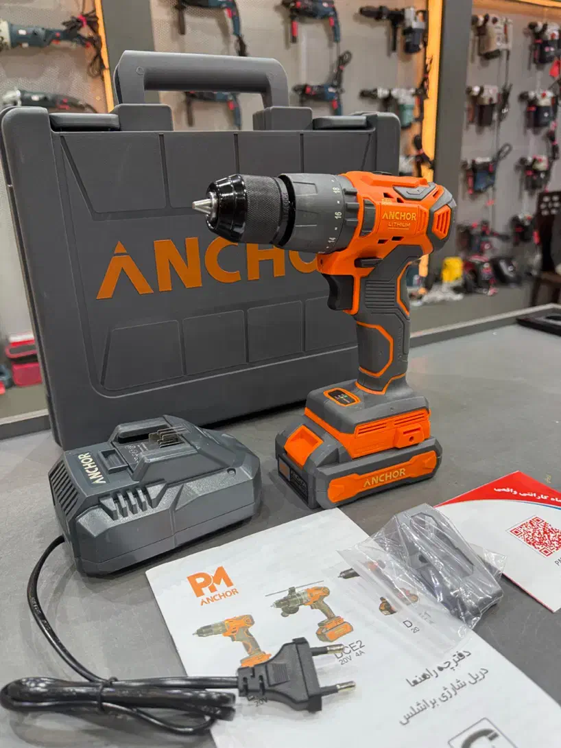 دریل شارژی چکشی ۲۰ ولت براشلس آنکور. با ضمانت|ماشینآلات صنعتی|کرج, ساسانی (قلمستان)|دیوار