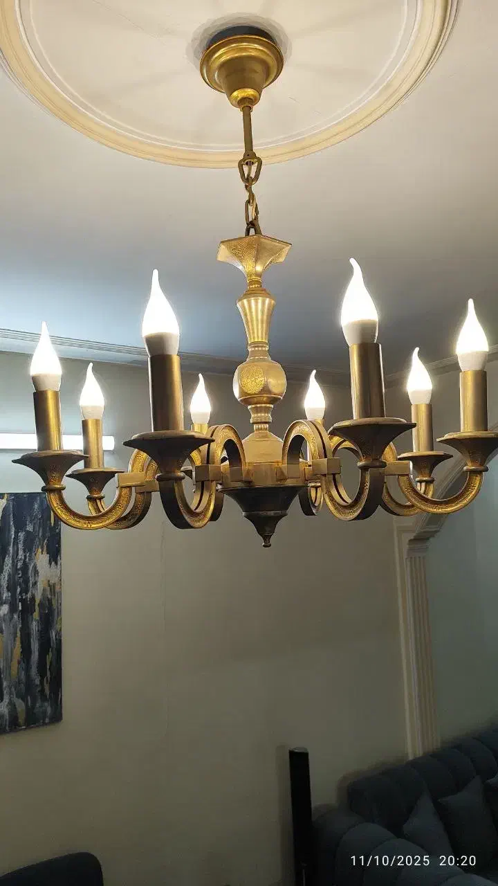 لوستر 8 شاخه|لوستر و چراغ آویز|تهران, فدک|دیوار