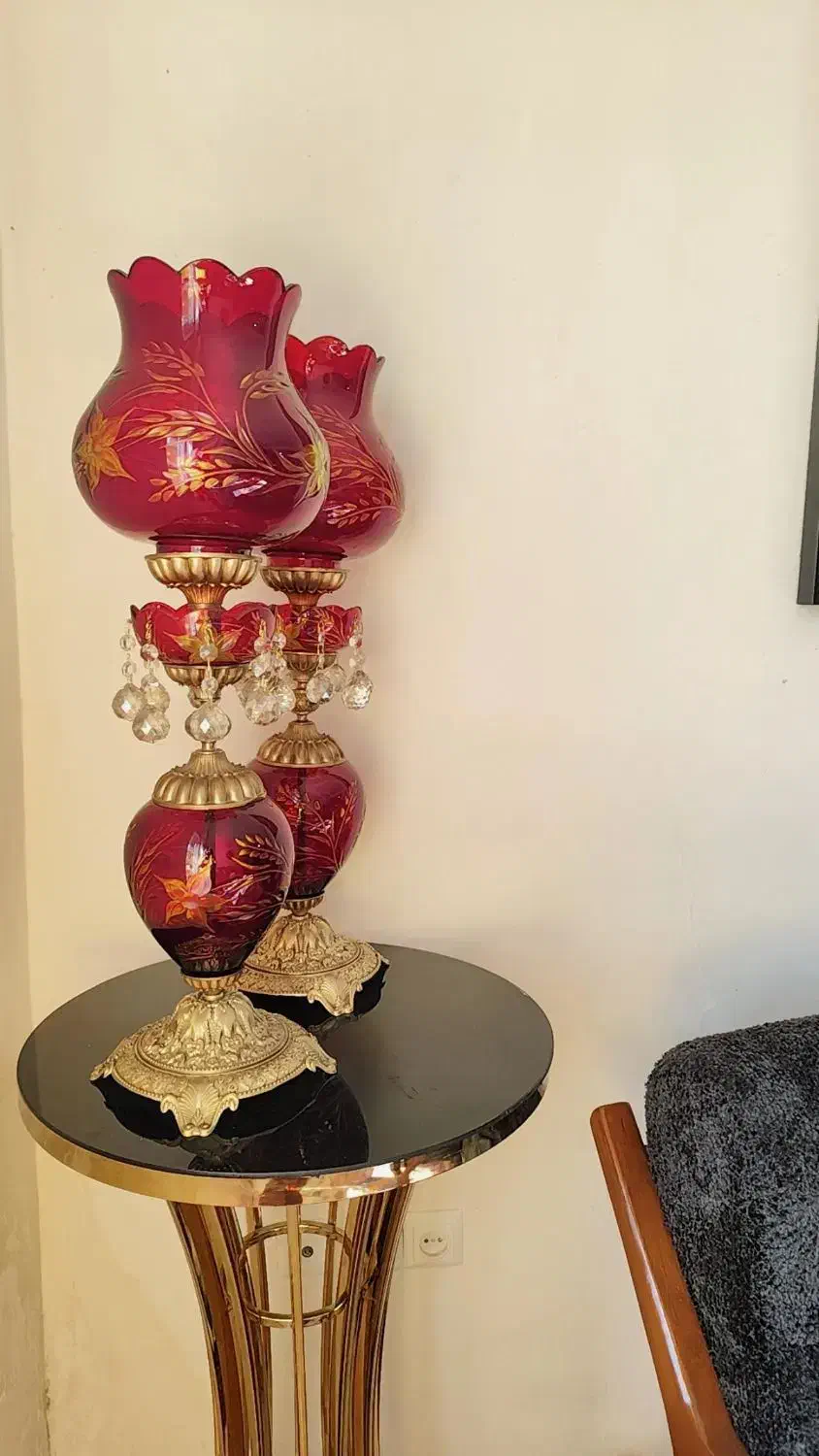 شمعدانی لاله قاجار|کلکسیون اشیاء عتیقه|کرمانشاه, |دیوار