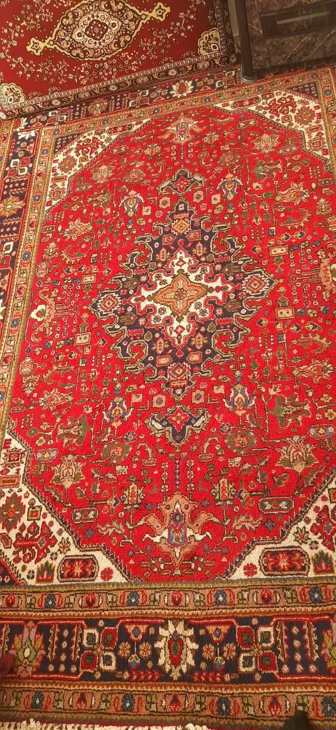 فرش دستباف عالی ۴۰ رج|فرش|خوی, |دیوار