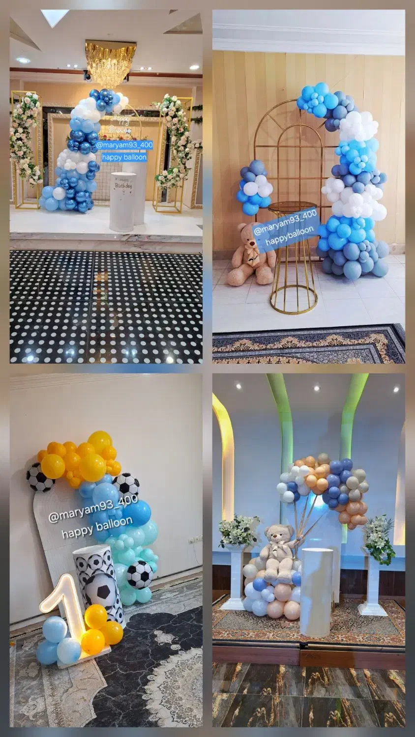 اجرای انواع بادکنک آرایی و بالنو بوکت|خدمات پذیرایی، مراسم|اردبیل, |دیوار