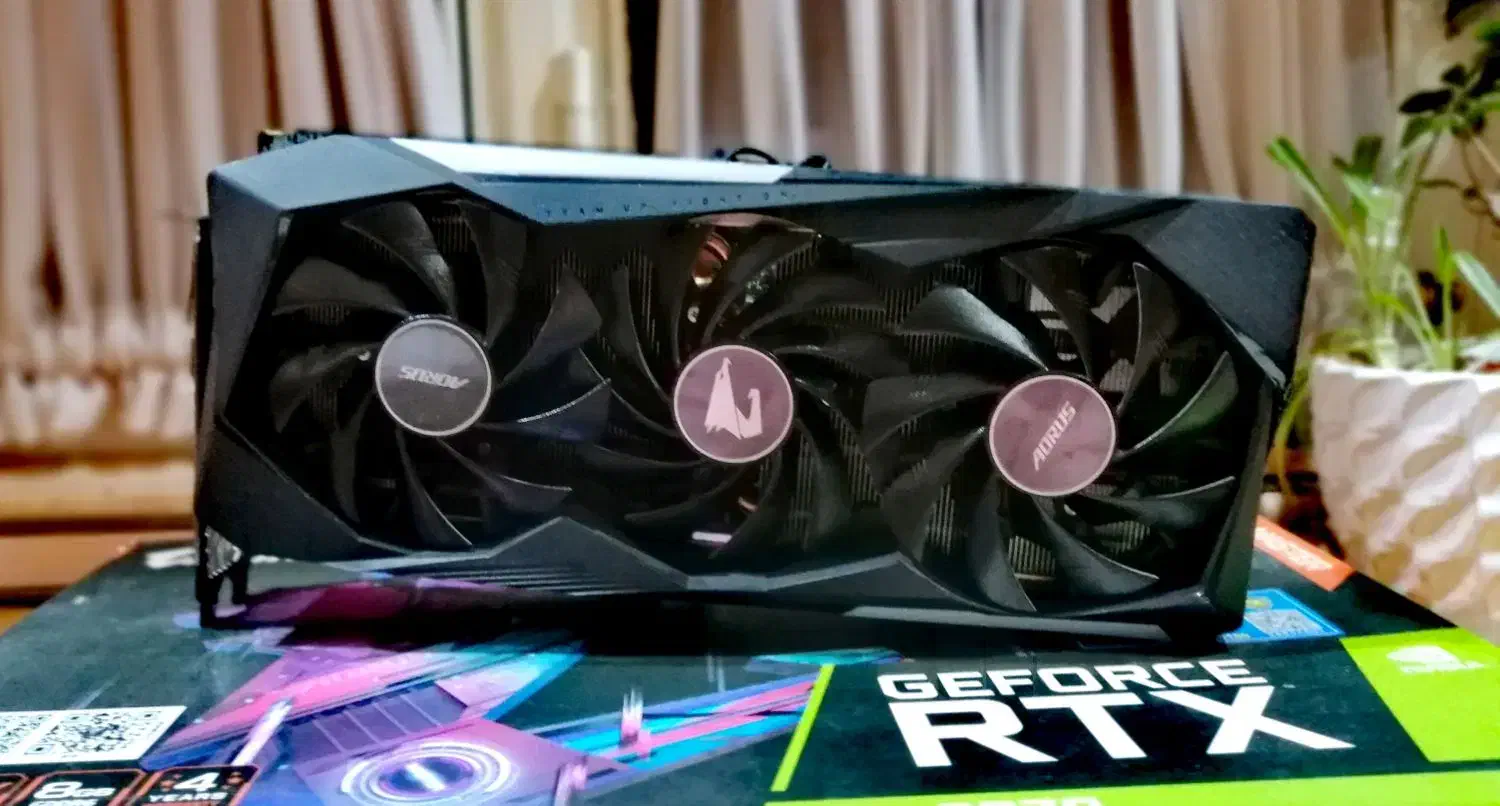 RTX 3070 8GIG AROUS MASTER GIGABYTE - ۳۰۷۰|قطعات و لوازم جانبی رایانه|تهران, خانی‌آباد|دیوار