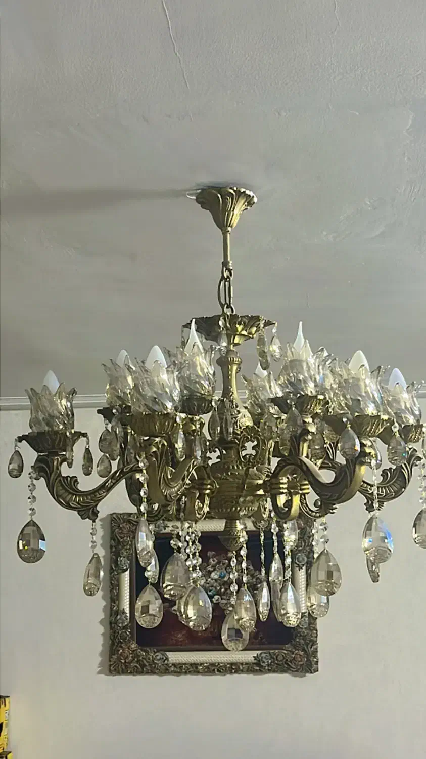 لوستر ۱۲شعله|لوستر و چراغ آویز|قزوین, |دیوار