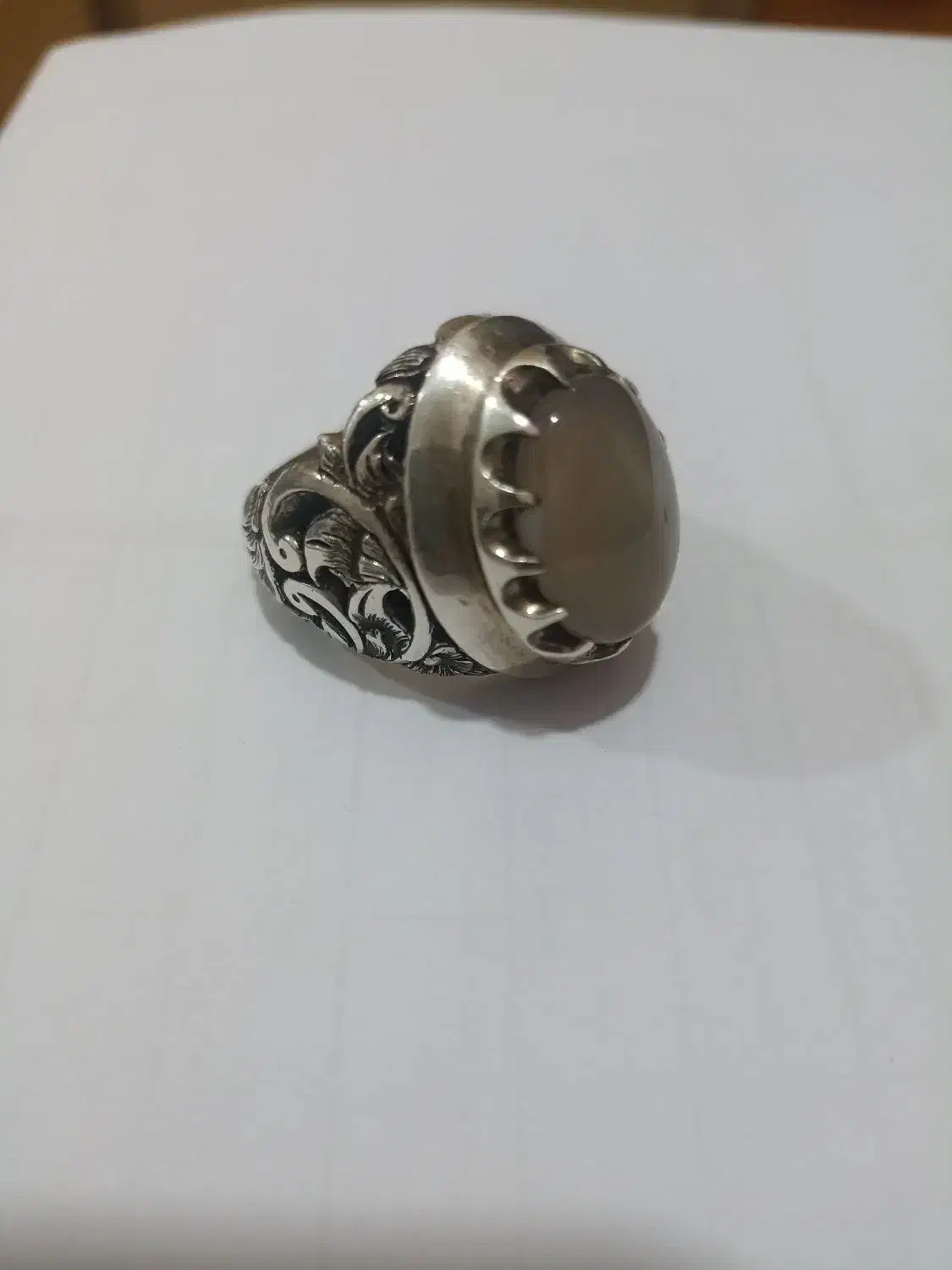 انگشتر عقیق نباتی یمنی کم یاب ، رکاب دستساز|جواهرات|امیدیه, |دیوار