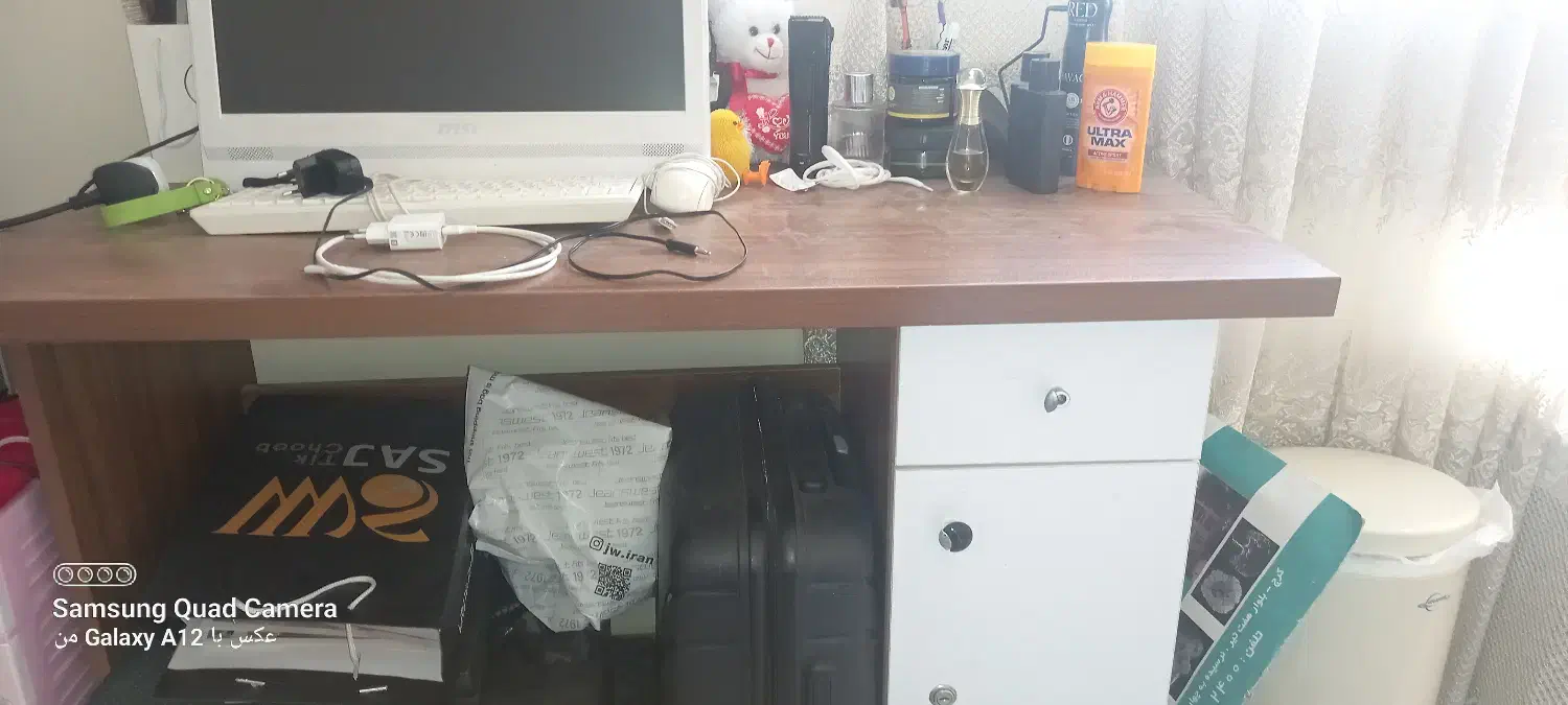 میز مطالعه ام دی اف تمیز درحد نو|میز تحریر و کامپیوتر|کرج, عظیمیه|دیوار