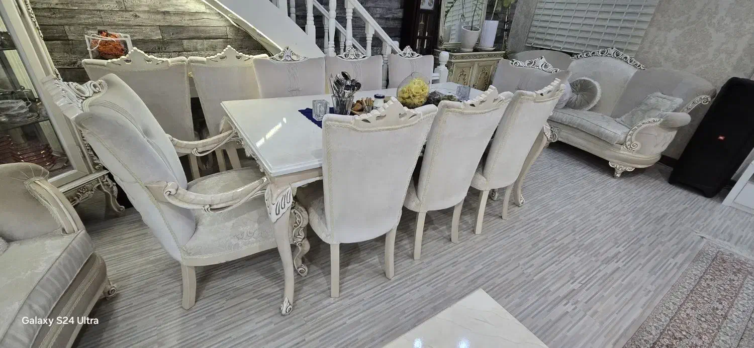 مبل ست کامل با میز نهار خوری ۸ نفره|مبلمان خانگی و میز عسلی|کیش, |دیوار