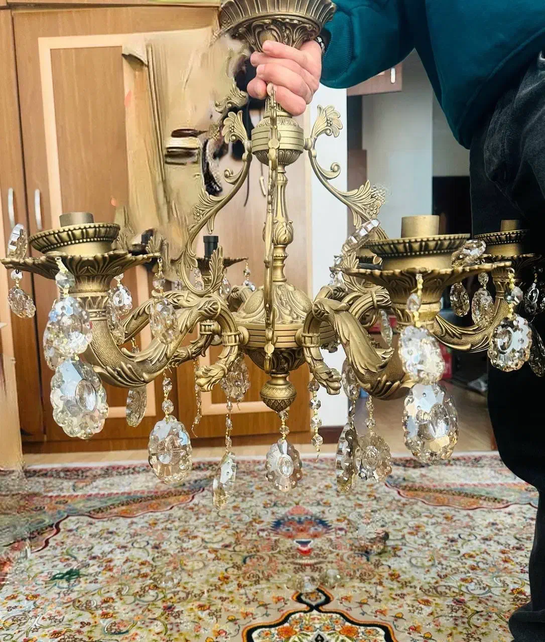 لوستر برنز|لوستر و چراغ آویز|ارومیه, |دیوار