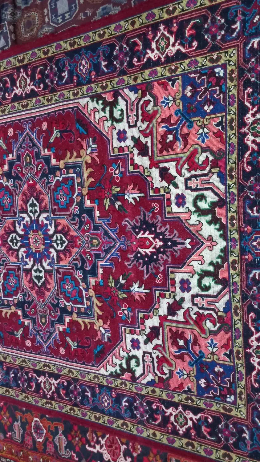 فرش دستبافت یک جفت  خالچه|فرش|باسمنج, |دیوار