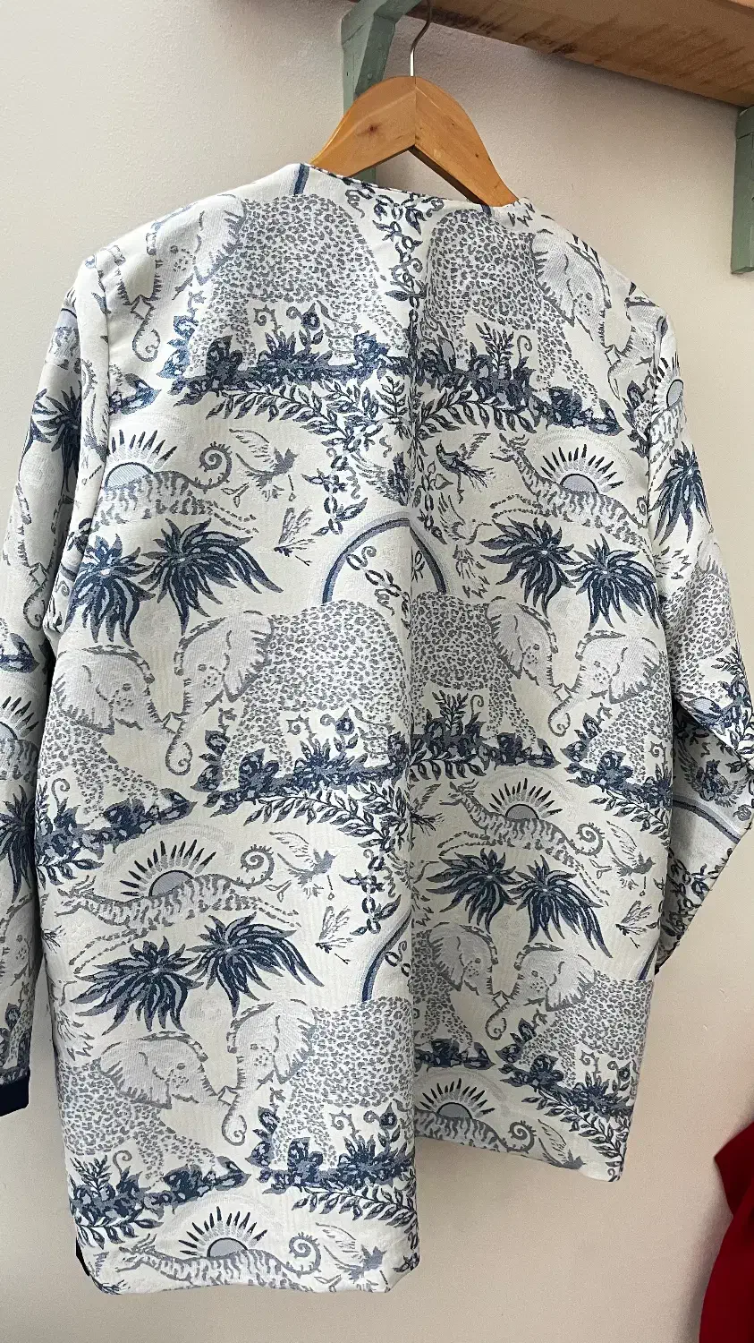 مانتو ژاکارد آبی و سرخابی کوک دوزی|لباس|مشهد, آبادگران|دیوار