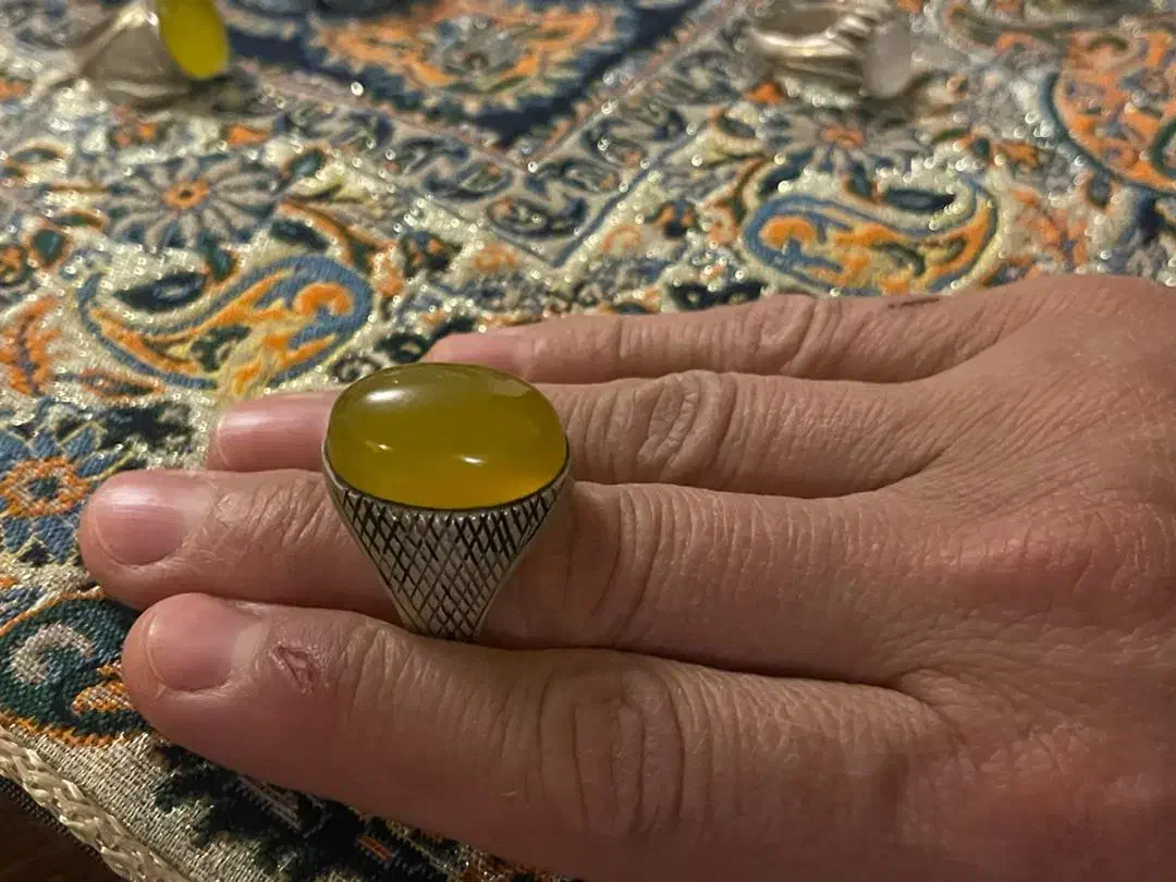 انگشتر شرف شمس مردانه نقره|زیورآلات و اکسسوری|یزد, |دیوار