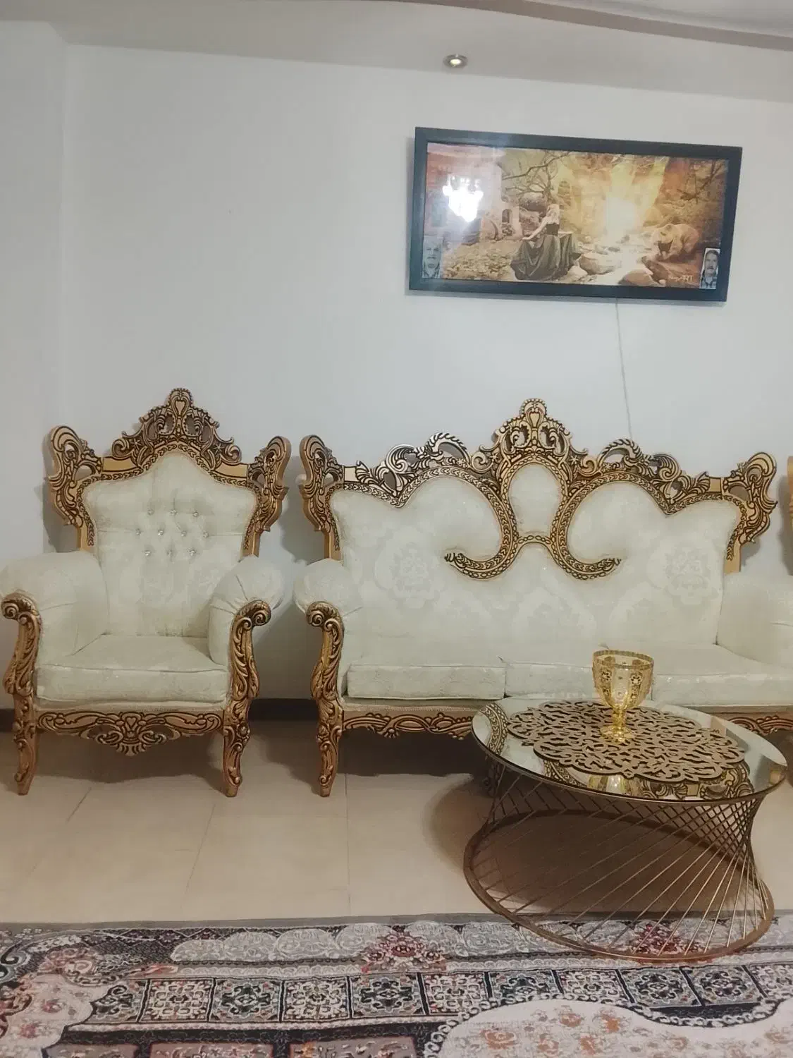 مبل سلطنتی|مبلمان خانگی و میز عسلی|پیشوا, |دیوار