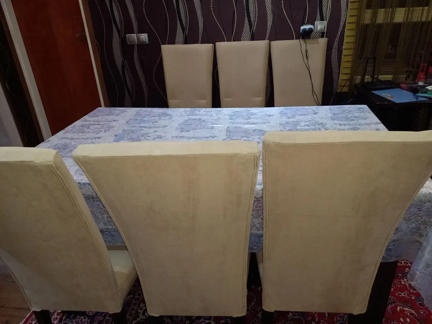 میز و صندلی ناهار خوری ۶ نفره|میز و صندلی غذاخوری|شیراز, لاله|دیوار