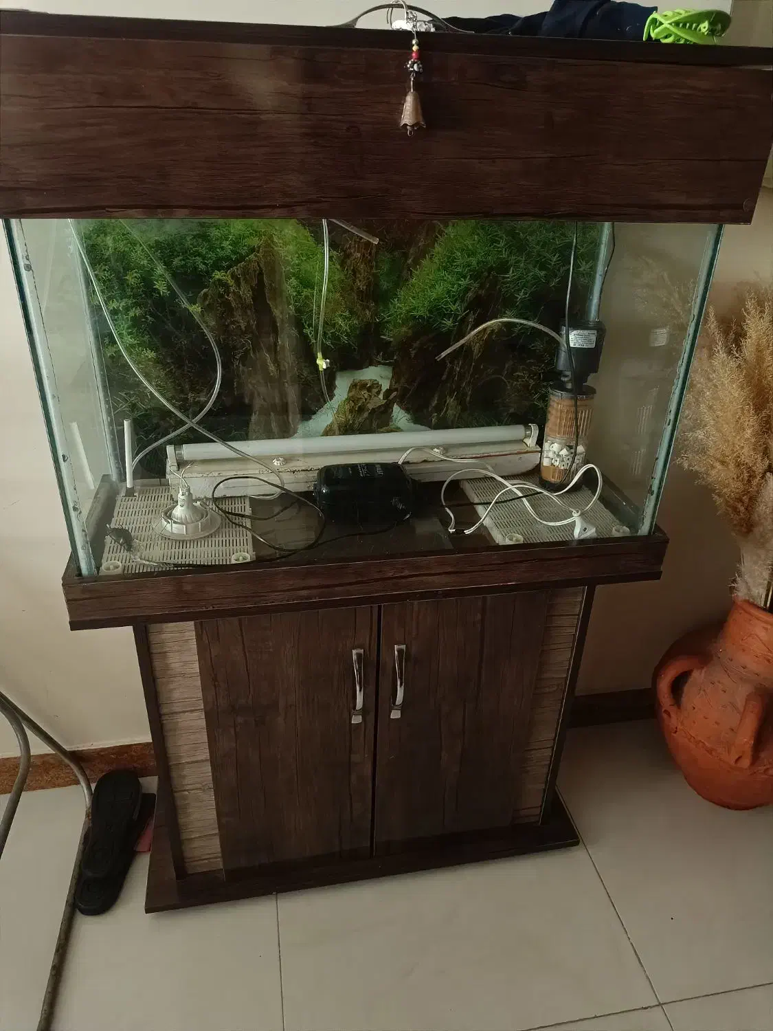 آکواریوم فروش فوری به علت جابه جایی|ماهیگیری|تهران, تهرانسر شمالی|دیوار