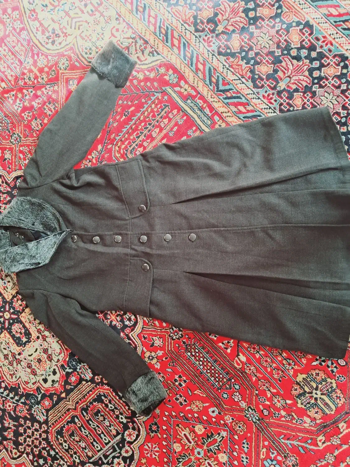 پالتو پشمی خزدار|لباس|پارسآباد, |دیوار