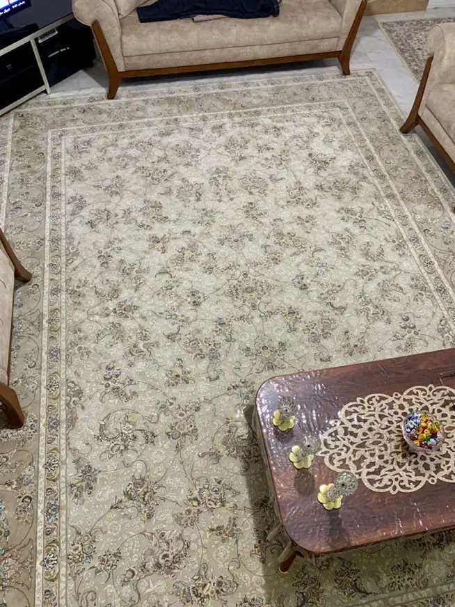 فرش 3*4‌ - 1200شانه - 3600تراکم - گل‌برجسته|فرش|مهاباد (آذربایجان غربی), |دیوار