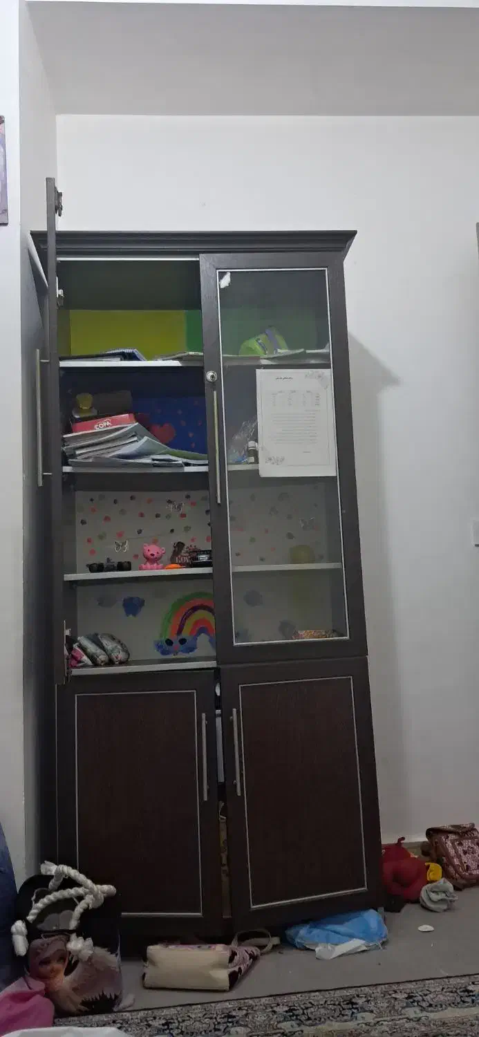 کتابخانه درحدنو|کتابخانه، شلف، قفسه‌های دیواری|ماهدشت, |دیوار