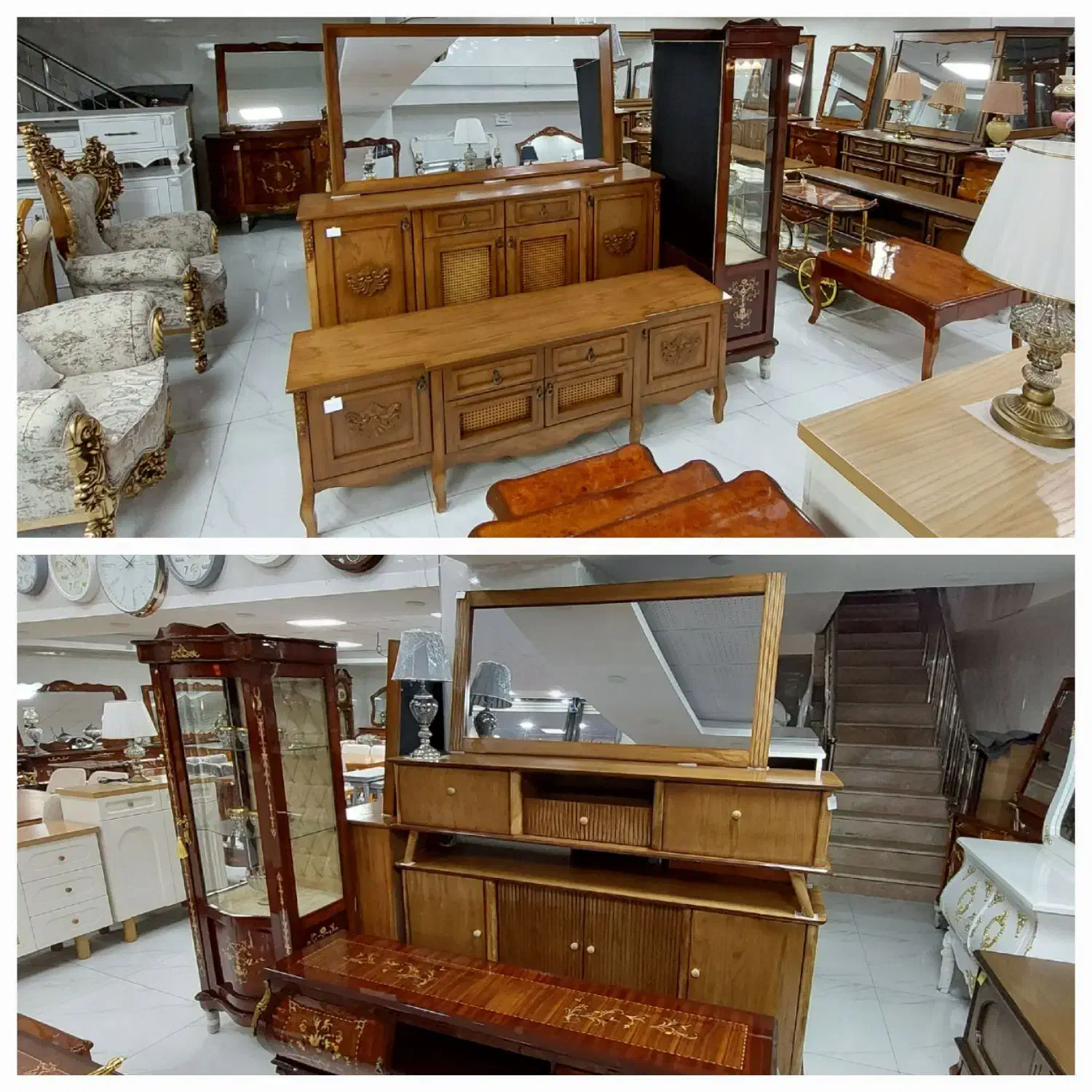 آینه‌کنسول و میزتلویزیون.چوبی و ام دی اف|بوفه، ویترین، کنسول|ارومیه, |دیوار