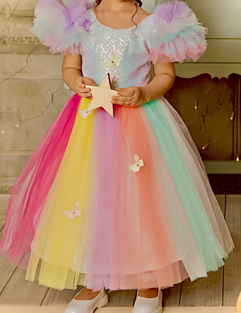 لباس مجلسی پرنسسی|کفش و لباس بچه|ساری, |دیوار