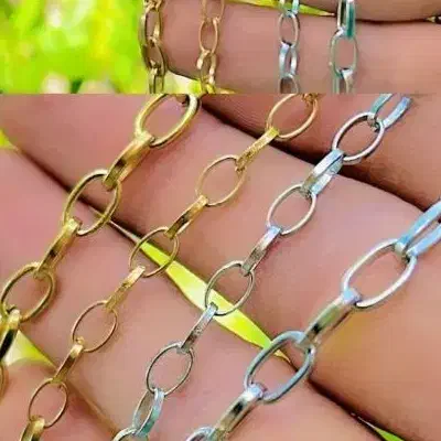 درگمشده زنجیر سفید حلقه حلقه|جواهرات|تبریز, |دیوار