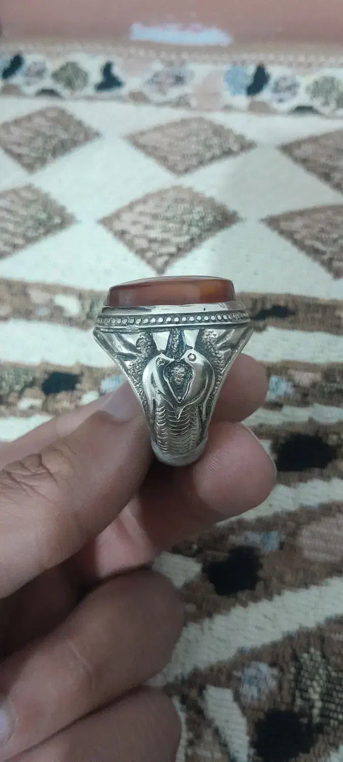 انگشتر نقره دستساز|جواهرات|الشتر, |دیوار