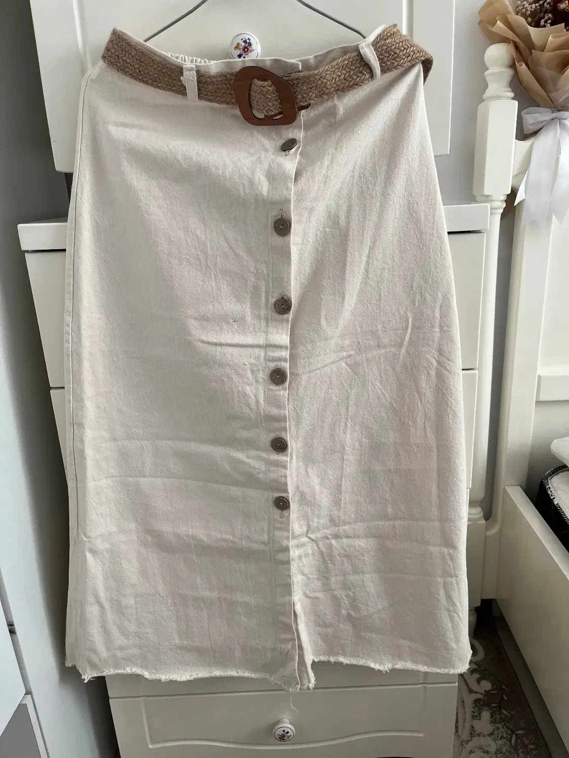 دامن لینن جلو دکمه|لباس|قدس, شهرک دانش|دیوار