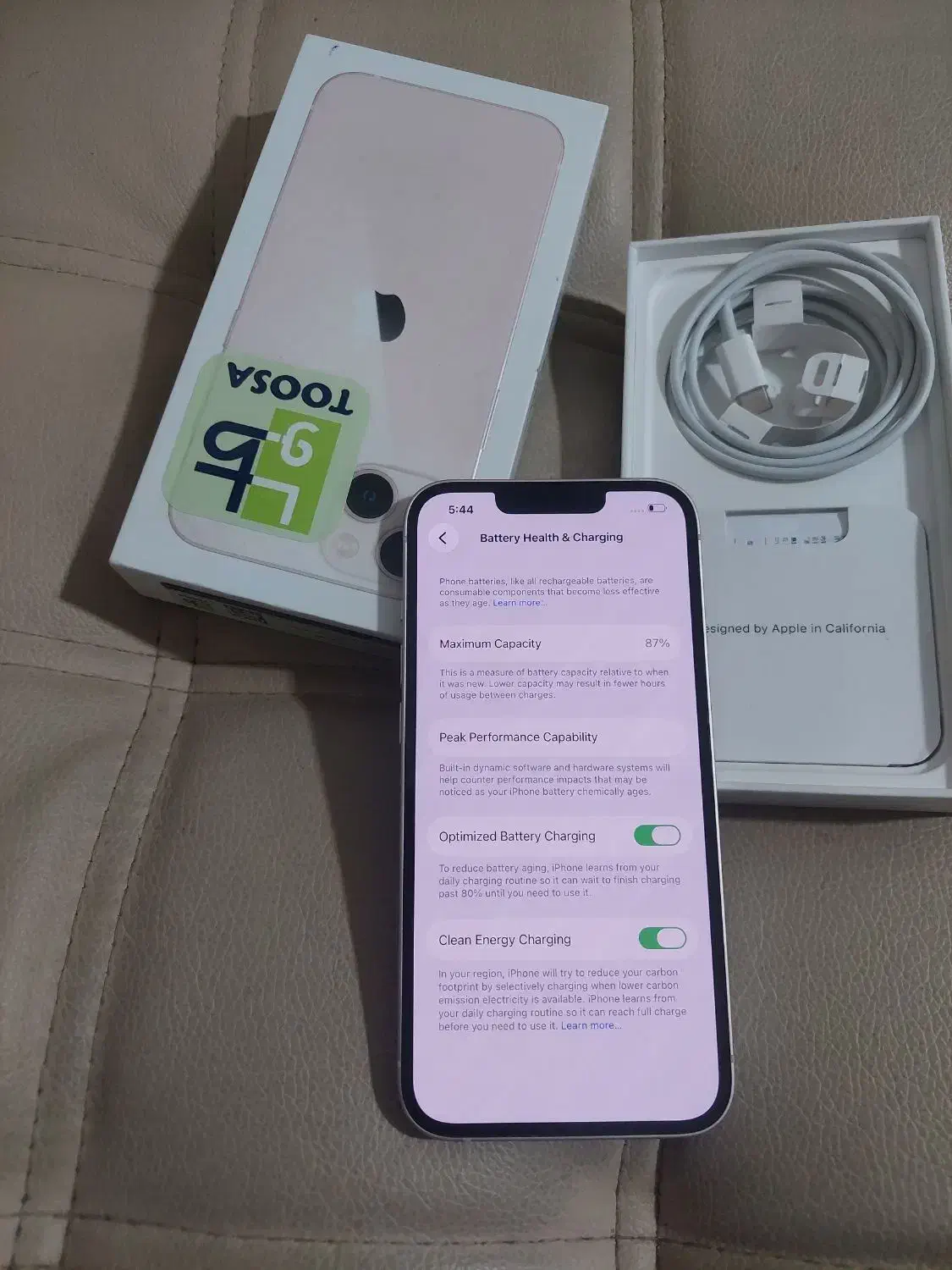 آیفون ۱۳ دوسیم cha حافظه ۱۲۸ رنگ پینک|موبایل|تبریز, |دیوار