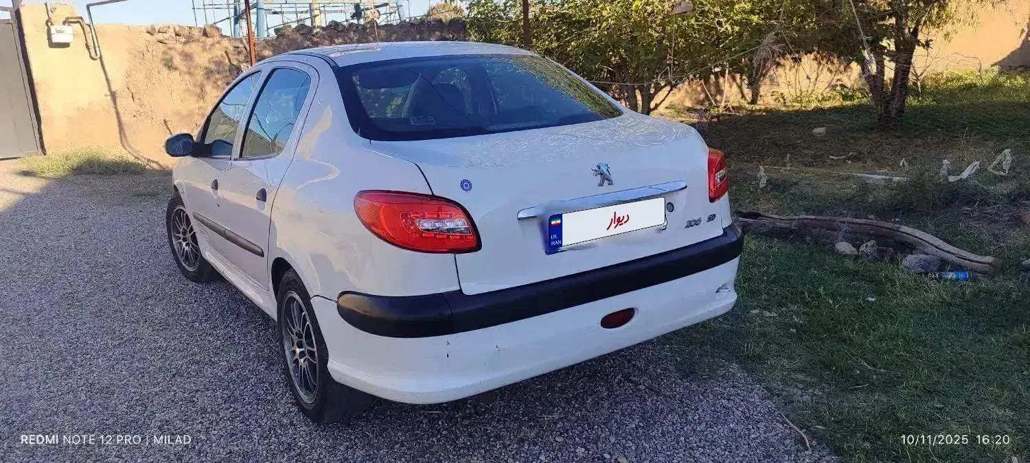 پژو ۲۰۶sdv20|خودرو سواری و وانت|پلدشت, |دیوار