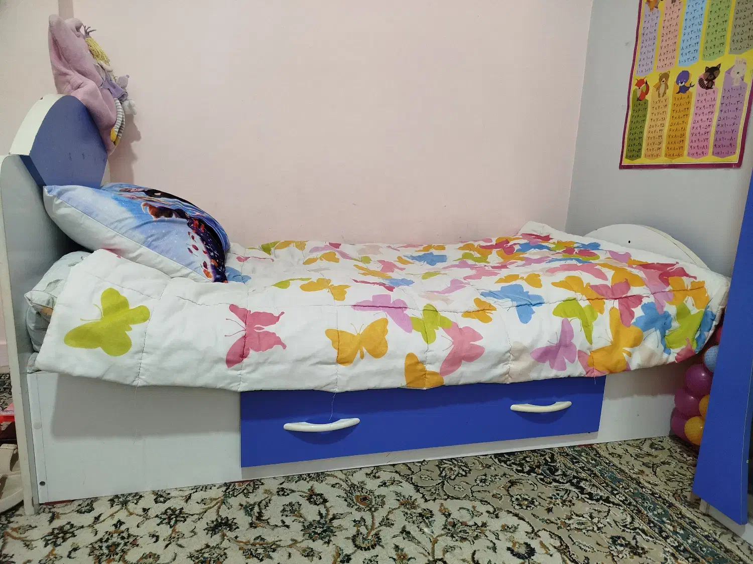 تخت وکمد نوجوان|تخت و سرویس خواب|گرگان, |دیوار