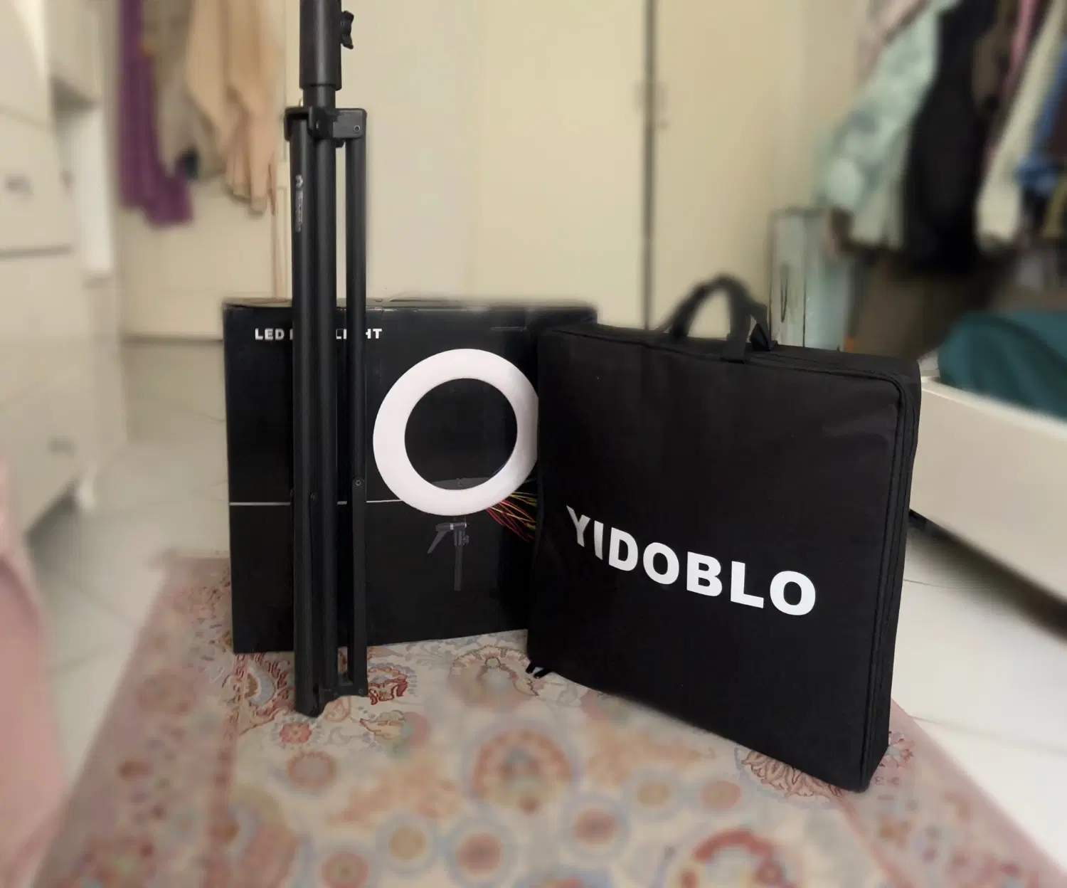 رینگ لایت Yidoblo FE-480 II نو + پایه و کیف|دوربین عکاسی و فیلمبرداری|تهران, مجیدآباد|دیوار